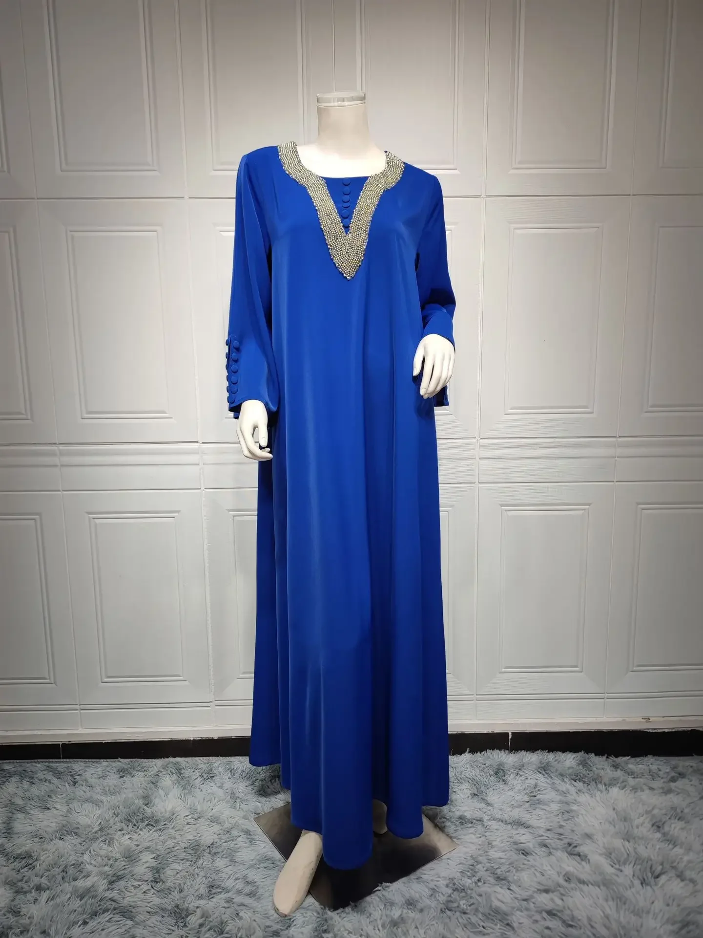 Vestidos de diamante para mulheres muçulmanas, Eid Abaya Dubai, Kebaya de luxo, Caftan Marocain, Ramadan Islam Vestuário, Moda, 2022