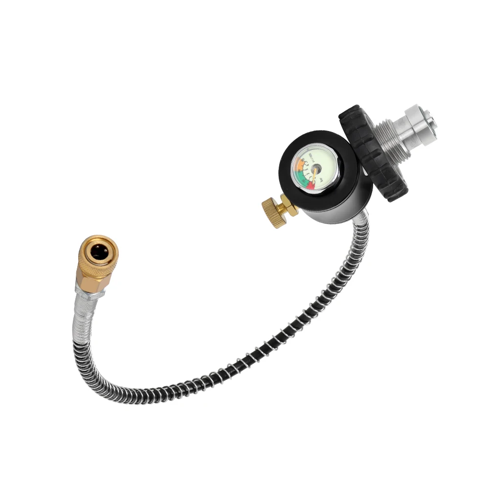 

Scuba Cylinder Air Filling Refill Adapter With Pressure Gauge