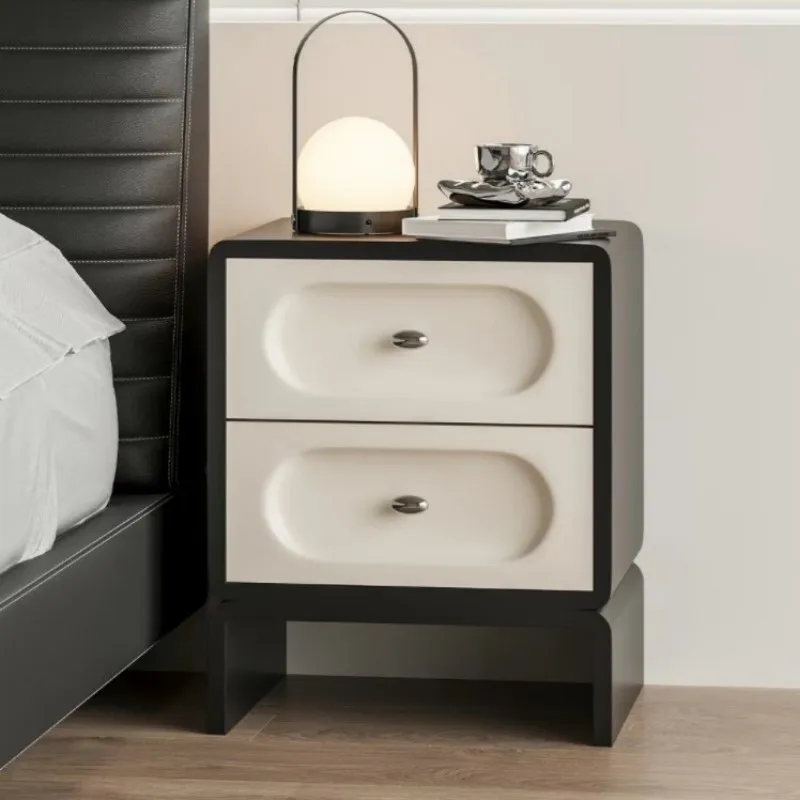 Bedside table, bedroom bedside cabinet, solid wood drawer cabinet, artistic storage cabinet, complete setup