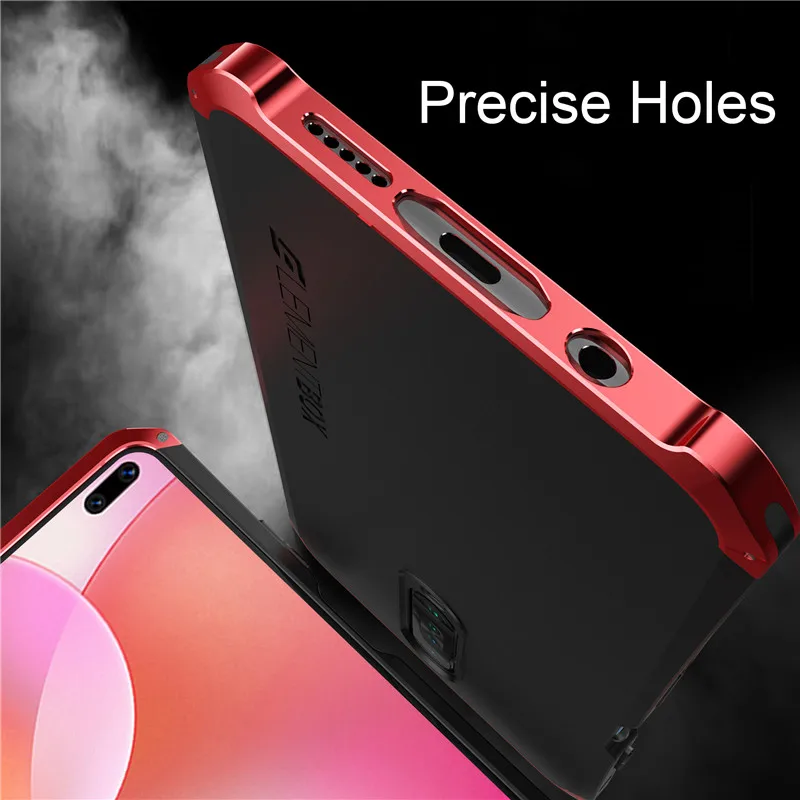 Luxury Shockproof Element Metal Phone Cases For Xiaomi K50 K30 K40 Pro Plus Hard Aluminium Hybrid Pc Cover For Redmi K40s Case