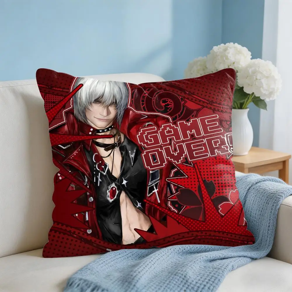 The D-Devil May Cry Cushion Cover Square Pillow Bedroom Sofa Leisure Comfort Living Room Home Decoration 40X40