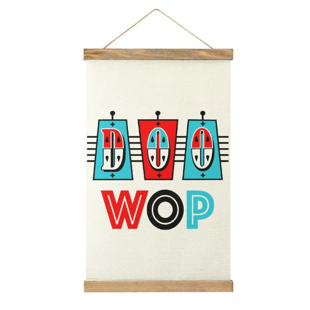 50s Doo Wop 1950s Sock Hop Party Vintage Ro Picture Living Room Craft Decoration Canvas Hanging Picture Vintage Funny Novelty St