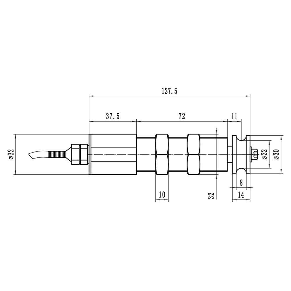 Metal Single Axis Tension Sensor Tension Sensor for Wire Production Equipment High Precision Transmitter DYZHL