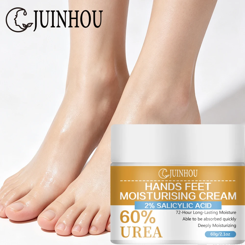 JUINHOU Hand And Foot Cream Urea Salicylic Acid Moisturizing Exfoliating Cream For Cracked Heels Rough Dry Dead Skin Daily Skin