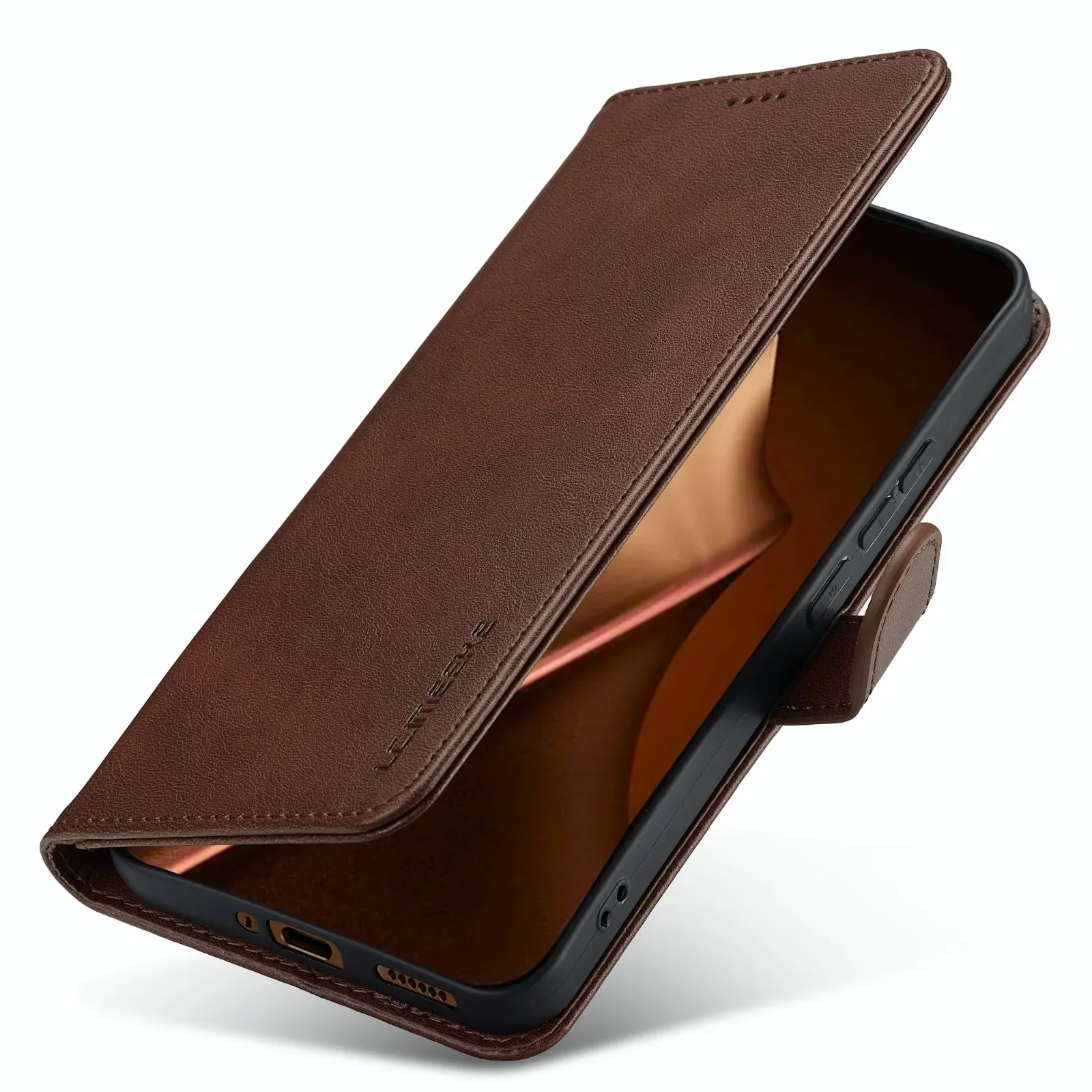 

Деловой кожаный чехол для телефона для Xiaomi 15TPro 15T 14T 13T 12T 11T 10T Pro, противоударный чехол-кошелек с подставкой для карт Solt Pattern