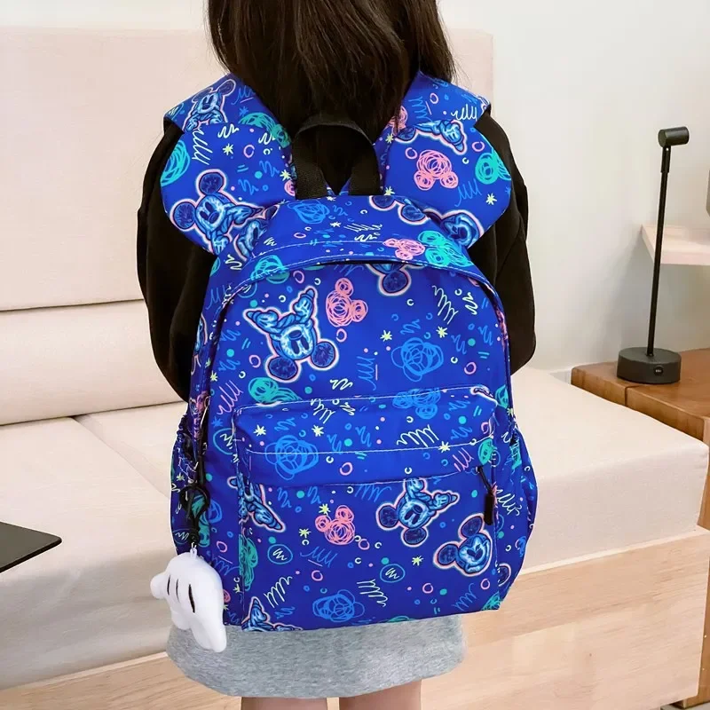 2024 neue Cartoon Mickey Minnie Große Mittlere Kleine Kindergarten Grundschule Wasserdicht Reduziert Belastung Mädchen Kapazität Rucksack