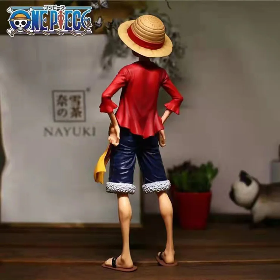 28cm One Piece Anime Figure Confident Smiley Luffy Three Form Face Changing Action Figurine Doll PVC Model Toys Collection Gifts