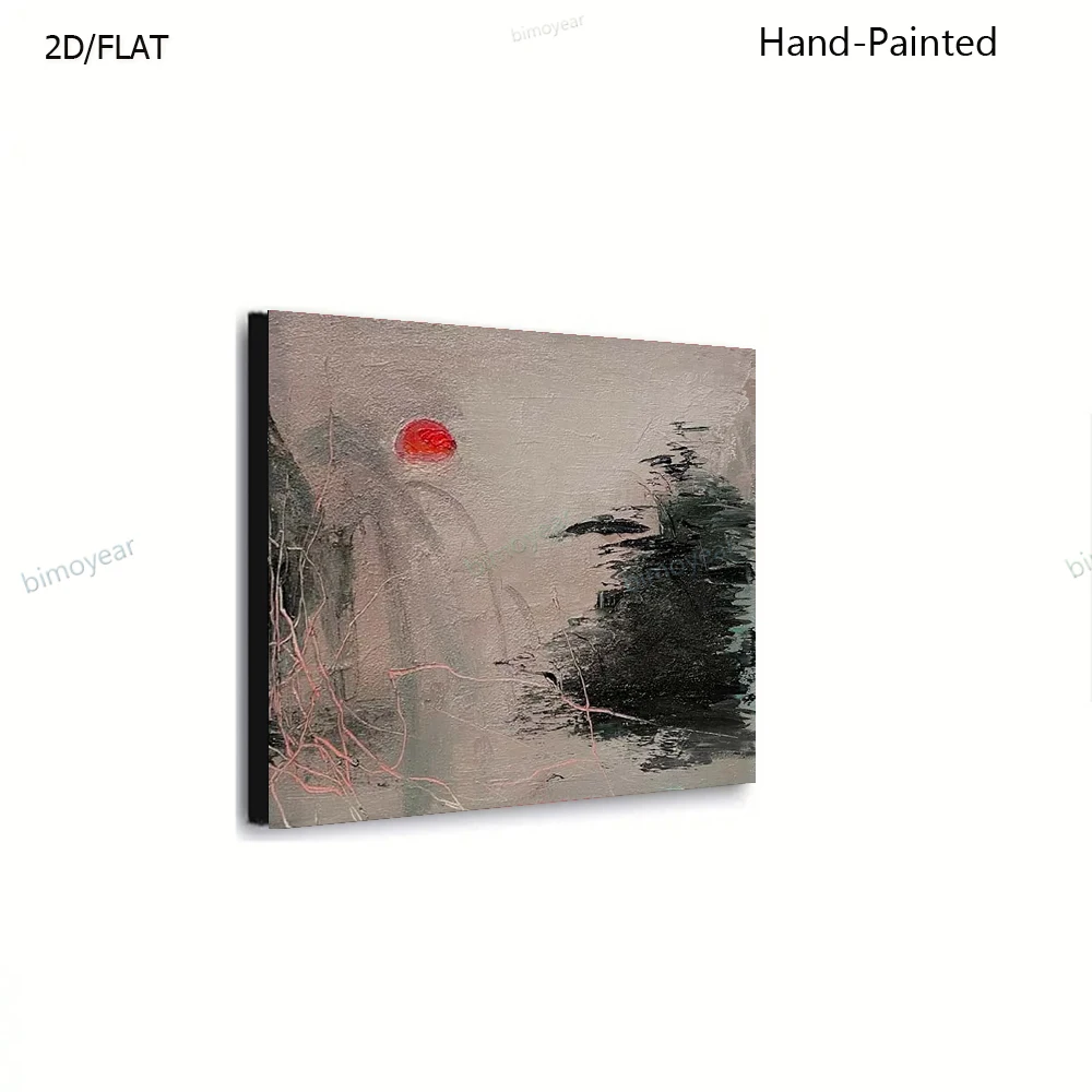 

Abstract Handpainted Oil Painting on Canvas with Gold Leaf Several Colors Modern Wall Art for Home Decor Knife Motif