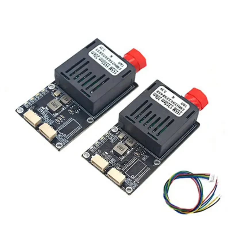 SkyDElTTL Over Fiber Converter 20KM FC Fiber Optic Connector 2 Analog Video 2 UART SBUS Optical Transceiver For -【A74Z Miua