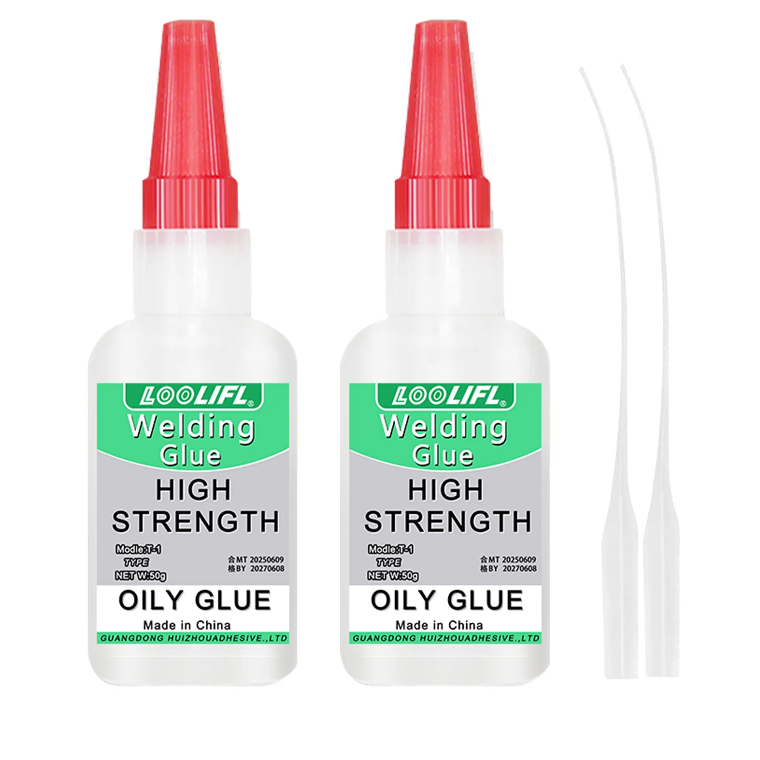 LOOLIFL50g High Strength Welding Oily Super Glue Universal Clear Non-Marking Repair Adhesive Instant Glue Strong Fast Super Glue