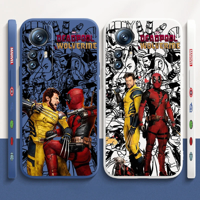 

Deadpool Wolverine Cool Marvel Liquid Left Rope For Xiaomi Mi 13T 13 12T 12 11T 11i 11 A3 10T 10 9 Pro Lite Ultra 5G TPU