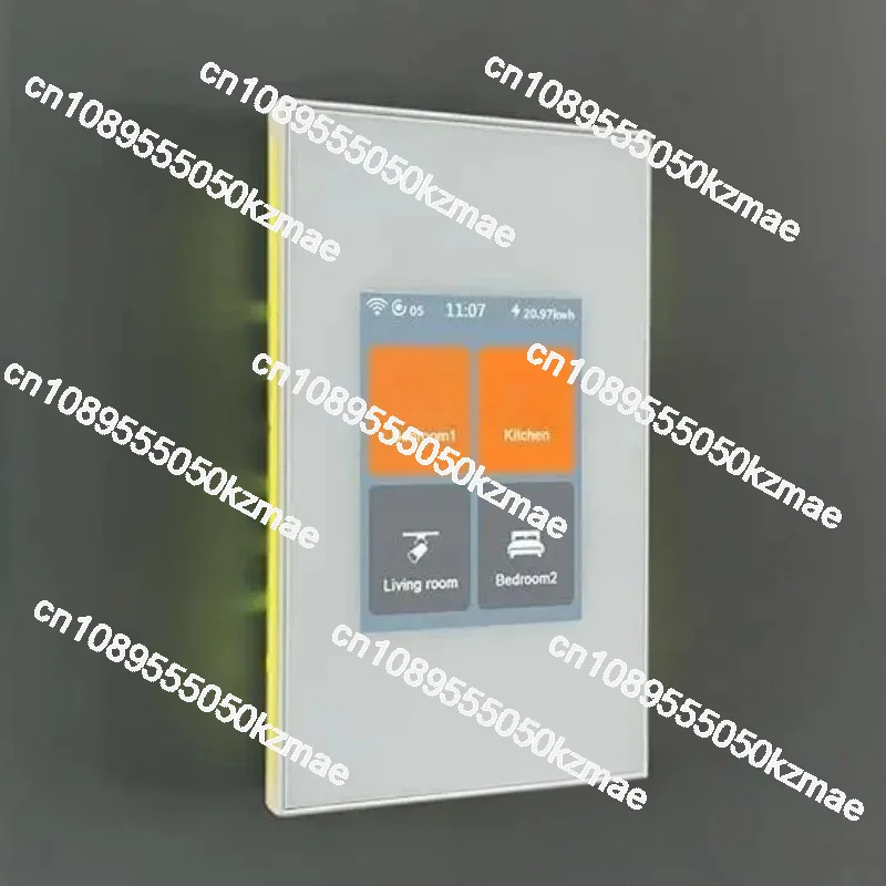 Suitable for supporting voice control LCD touch screen panel intelligent switch 4 Gang Light Lanbon WiFi Mesh Zigbee