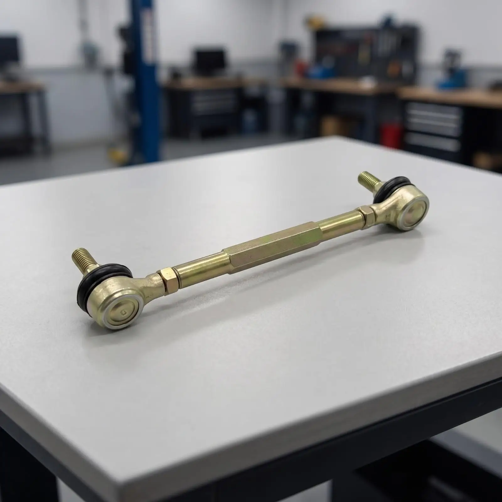 Heavy Duty Go Kart Tie Rod Steering Linkage with Rubber Dust Boots Adjustable Threaded Center for Small Vehicle Restoration