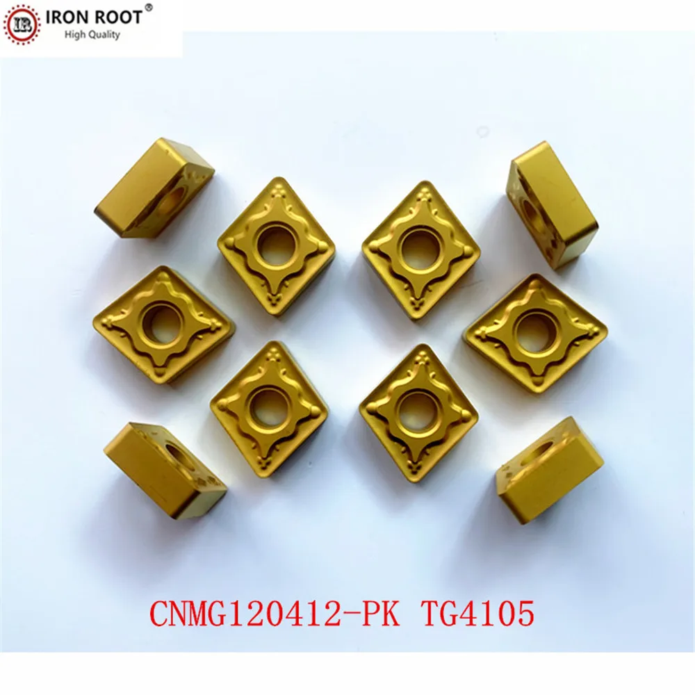 IRON ROOT CNMG120404,CNMG120408,CNMG120412,PM,PK,HM,MA,TG4105 CNC Lathe Turning Tool Carbide Turning Tool Insert for MCLNR MCKNR