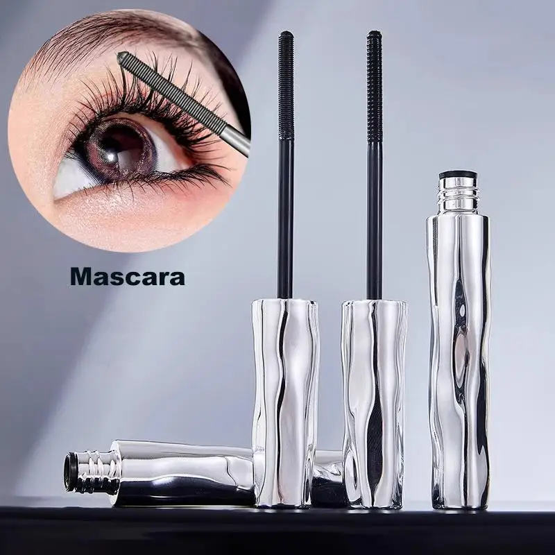 Rímel de alongamento 3d à prova d'água, tubo de aço preto, primer para cílios, escova de cílios de longa duração, rímel de seda, presente de cosméticos