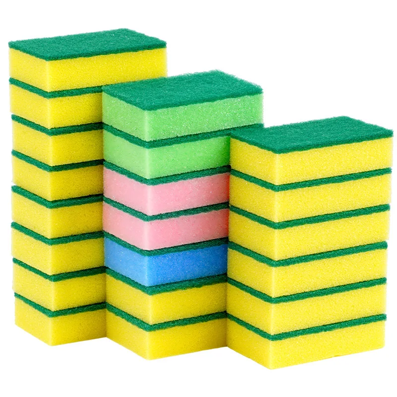 5/10/20/30pcs Dishwashing Sponge Kitchen Magic Clean Rub Pot Rust Focal Stains Sponge Removing Kit Cleaning Brush Sponges