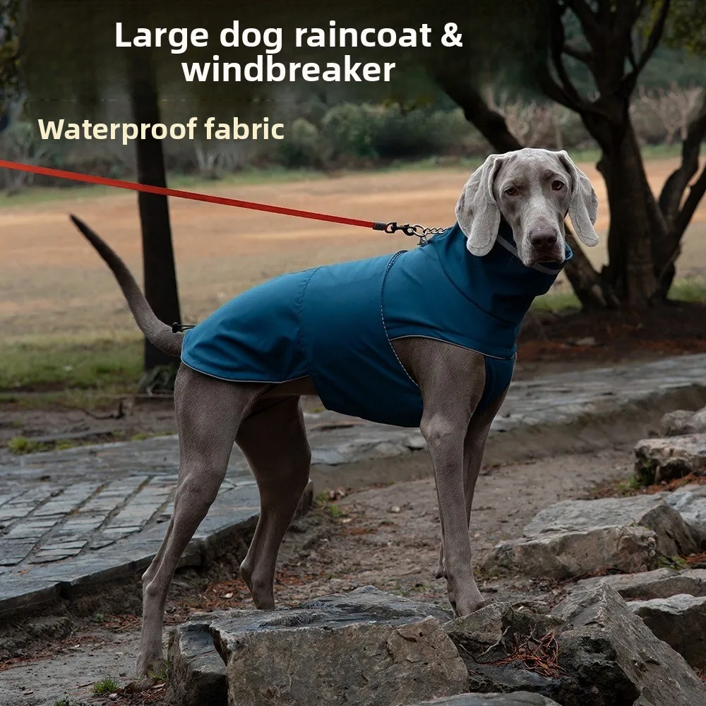 

New pet spring jacket waterproof and dustproof turtleneck pet dog raincoat