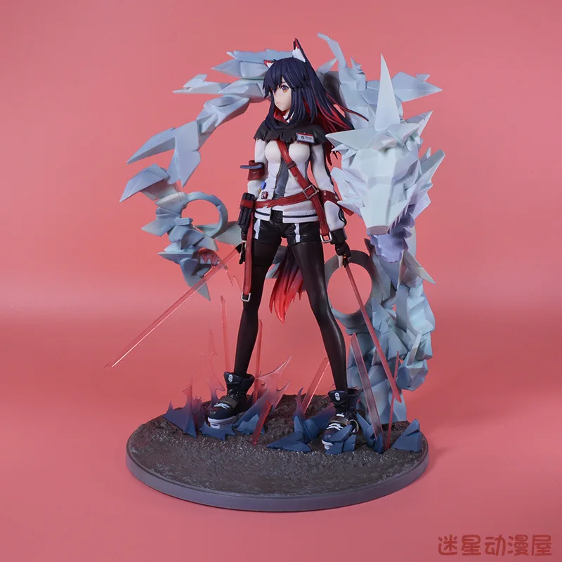 Latest Hinge Tactical Girl Wolf Model With Double Sword And Wolf Spirit Detailed Animation Collectible Display Toy Figure