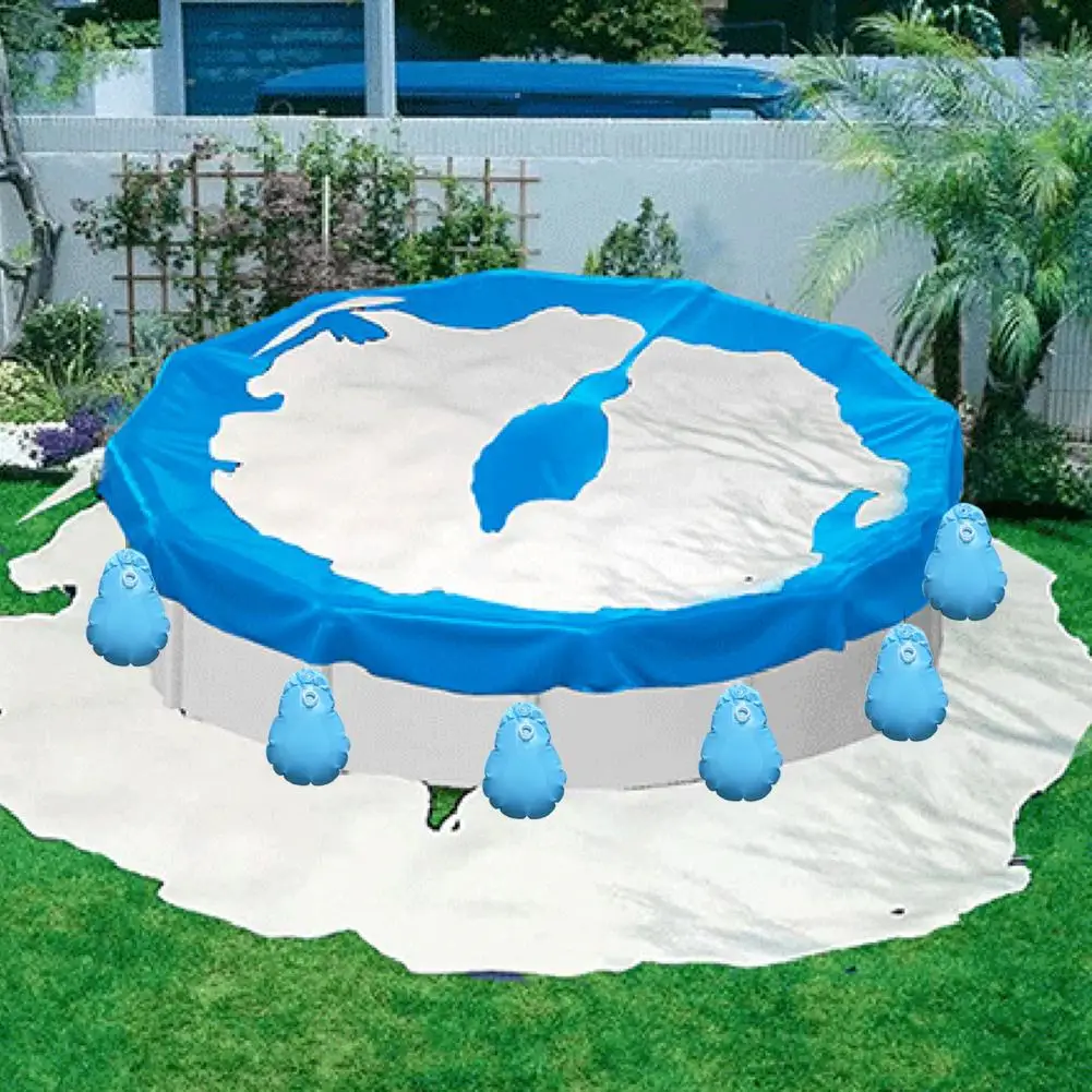 Sealing Design Pool Cover Easy Installation Pool Water Bags Winter Pool Cover Weights Set with Hooks for Above for Swimming