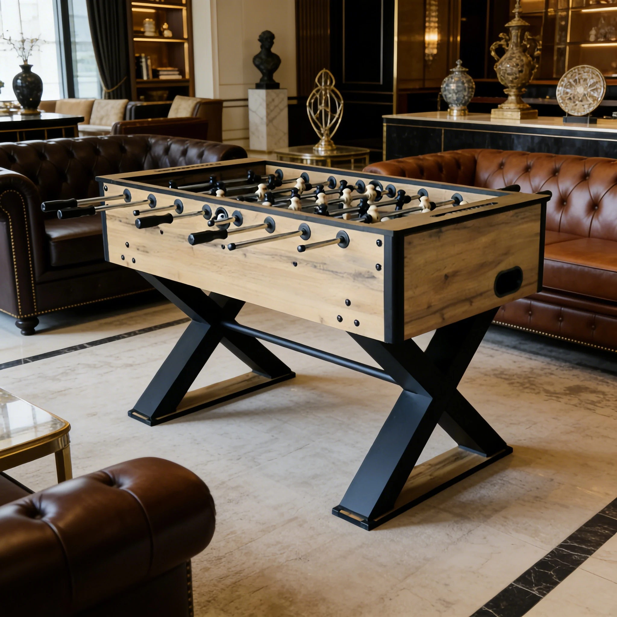 

Оптовая продажа 2026: Прочный деревянный футбольный стол для домашних развлечений и семейных игр