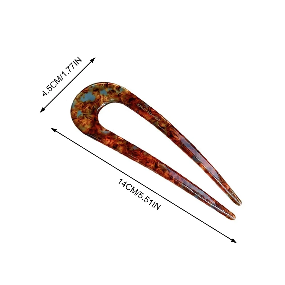 1/5PCS U-Shaped Hairpin Vintage Chinese Style Elegant Updo Bun Styling Tool for Women Hair Accessories view 4