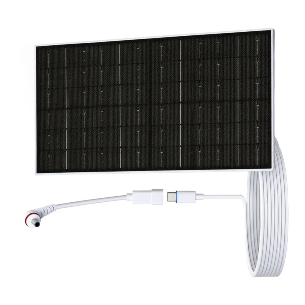 Monocrystalline 7W Solar Charging Panel Compatible with For Ring Alarm Camera and Other 5V/12V For Outdoor Cameras