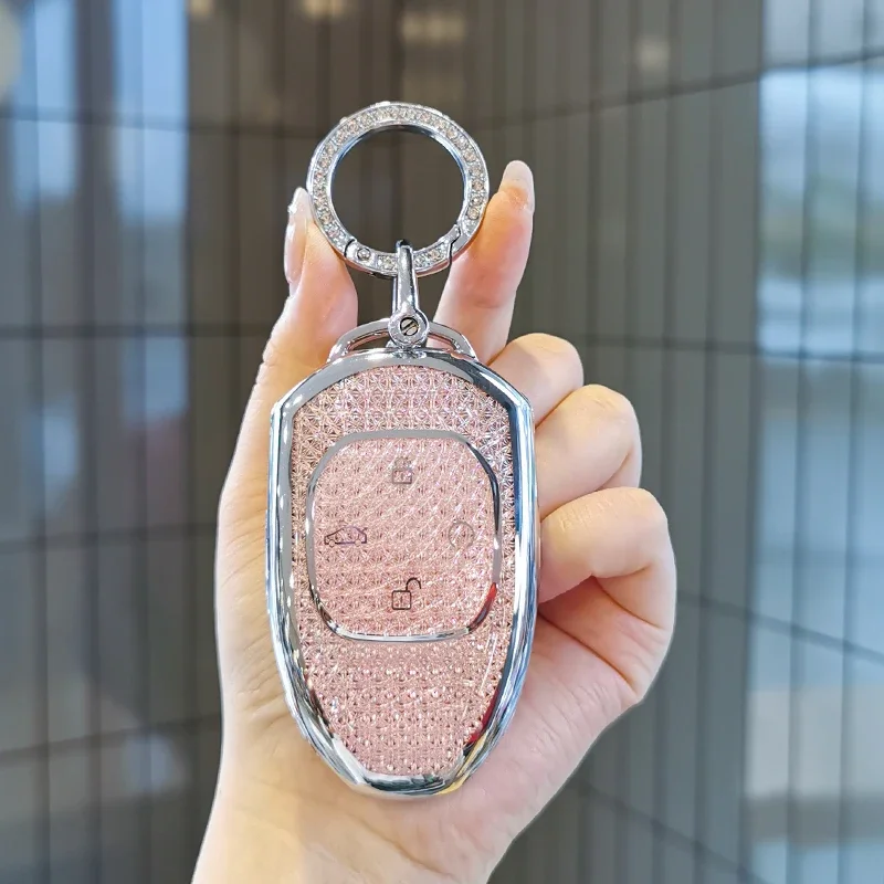 

Suitable for GAC Trumpchi Empow keycase M8 GS3 emkoo GS8 M7 GM8 E9 ES9 keycover keyshell keychain Diamond Car Key Holder
