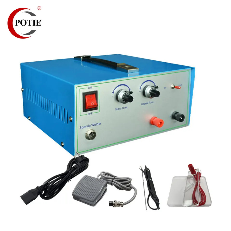 High Quality  Blue Color Spot Mini Portable Welding Machine Welder Jewelry Making Tool Equipment