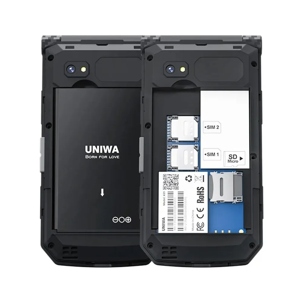 UNIWA X29 Big Push-Button Loud Phone Senior Flip Mobile Phone GSM Dual Sim Russian Arabic Keyboard Old People Flip Feature Phone