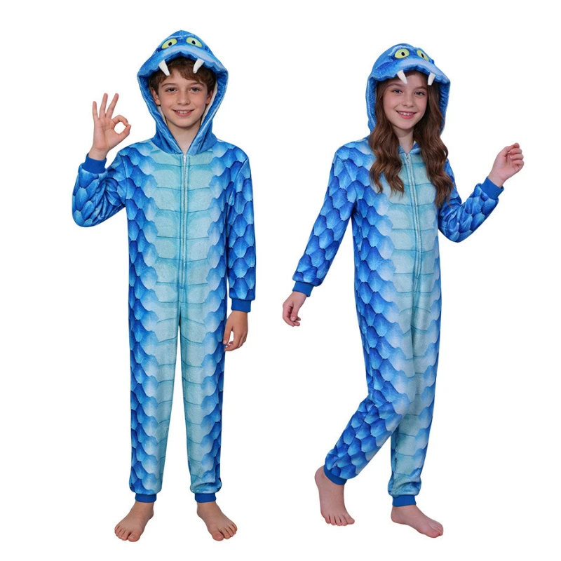 

Костюм для косплея Гэри Дэ Снейк Зоу: фланелевый комбинезон-пижама для детей и взрослых, для Хэллоуина, карнавала и выступлений