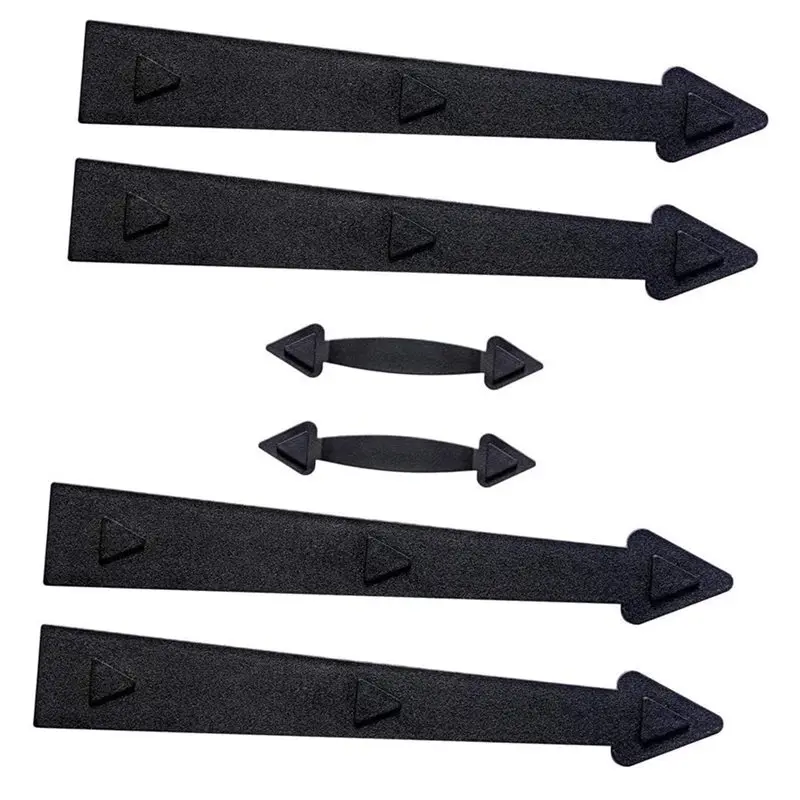 FLYY-Magnetisches dekoratives Garagentor-Hardware-Set – Enthält 6 Stück künstliche Scharniere und Griffe – Detail 5
