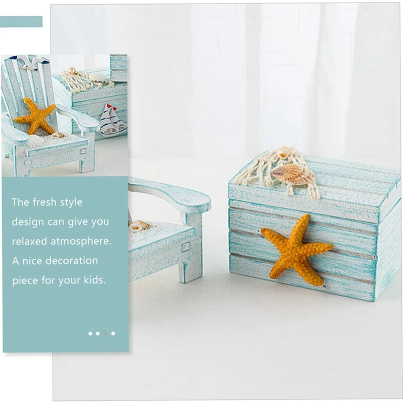 1 Set Mini Beach Chair Miniature Miniature Furniture Tabletop Miniatures Miniature Chair Decorartion Chair B