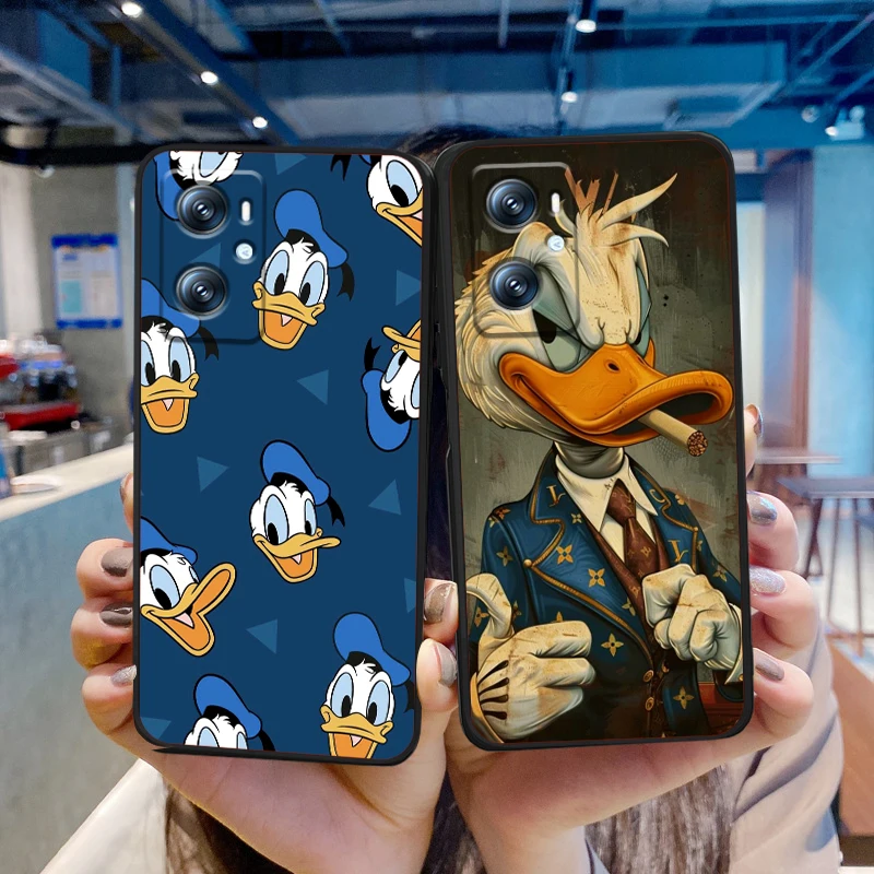 Donald Duck Cartoon Cool For Xiaomi Redmi 9A 9C 9AT 10C 9 9T 10 12C 13C A3 12 K60 A1 K50 K40 5G Black Back Phone Case