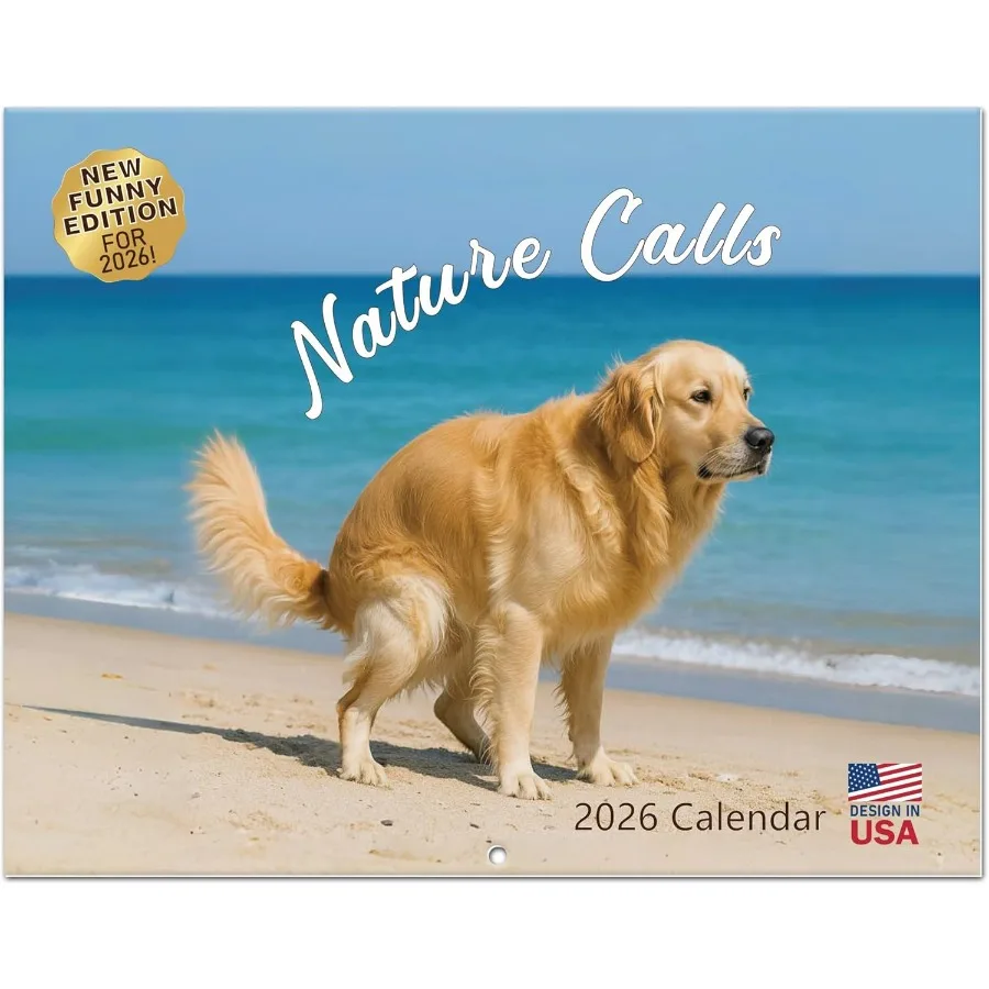 

Dogs Pooping Calendar 2026 - Fy Wall Calendar 2026 White Elephant Gts Useful Fy Gag Gts Hilarious Yankee Swap Prank Dirty Santa