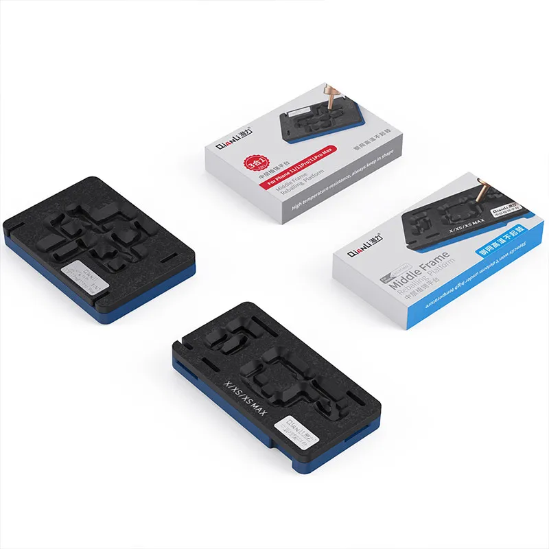 Qianli scheda madre scheda di livello centrale BGA Reballing Stencil Kit per iPhone X XS Max 11 11 Pro max strumenti della piattaforma di piantagione di stagno