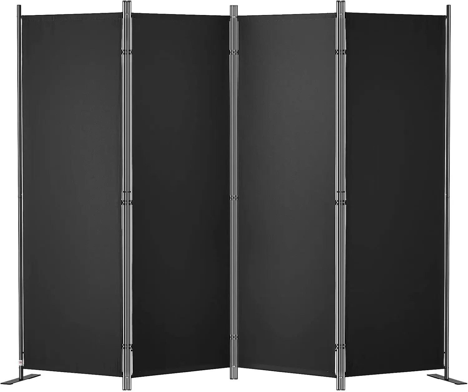 

Room Divider, 5.6 ft Room Dividers and Folding Privacy Screens (4-Panel), Fabric Partition Room Dividers, Black