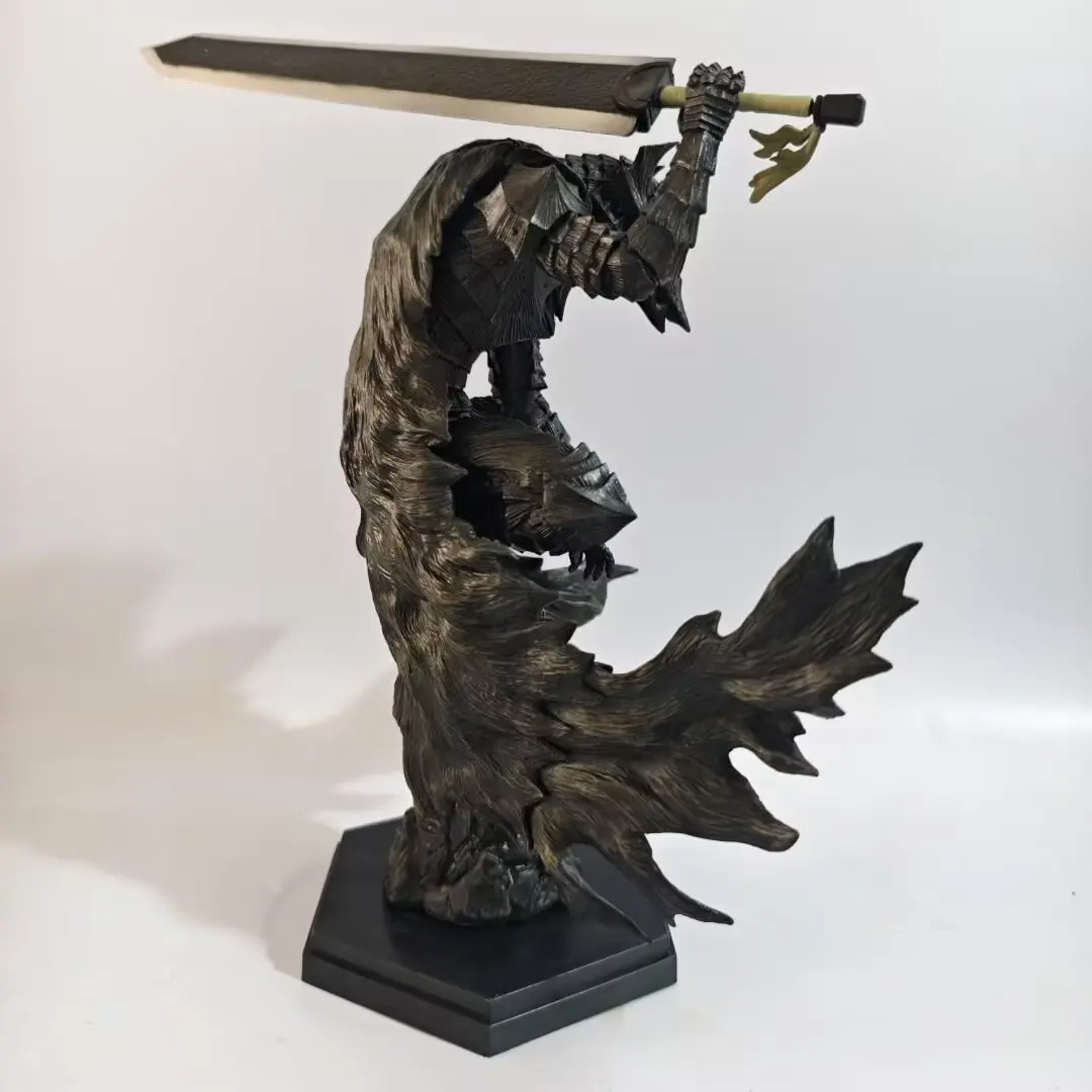 Figura de Acción de Gus Berserker de Berserk, Armadura con Daños de Batalla, Alta Definición, 23 cm, Anime, PVC, Coleccionable, Adorno de Escritorio, Juguete Masculino