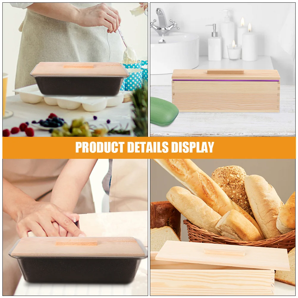 

Soap Loaf Mold Lid Wood Natural Smooth Cover for DIY Soap Mold Use Wooden Lid Wooden Covers Making Mould Cover