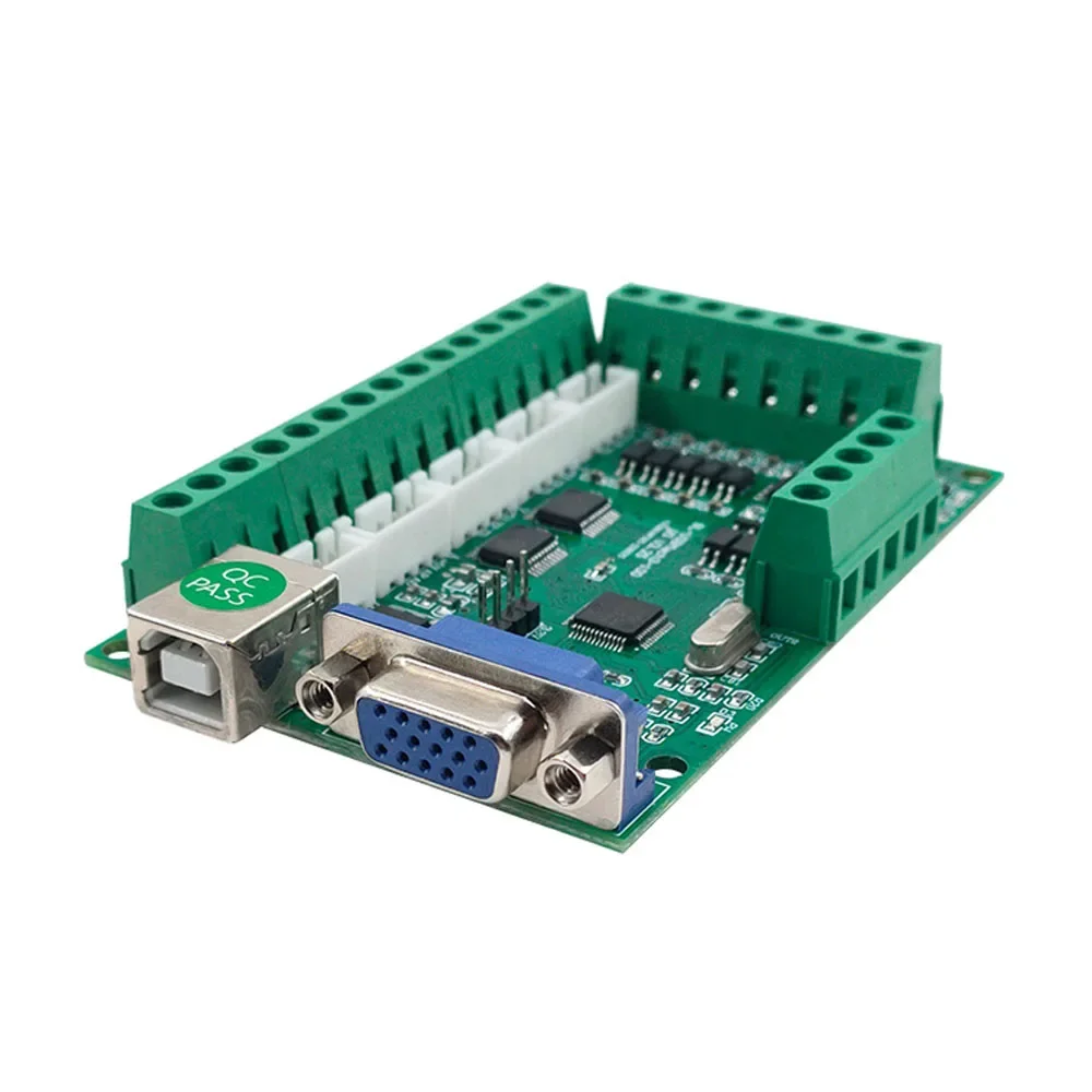 Stepper Servo Motor Control Board 5 Axis CNC Mach 3 Interface Board Controller Breakout Board Interface Drive Motion Controller