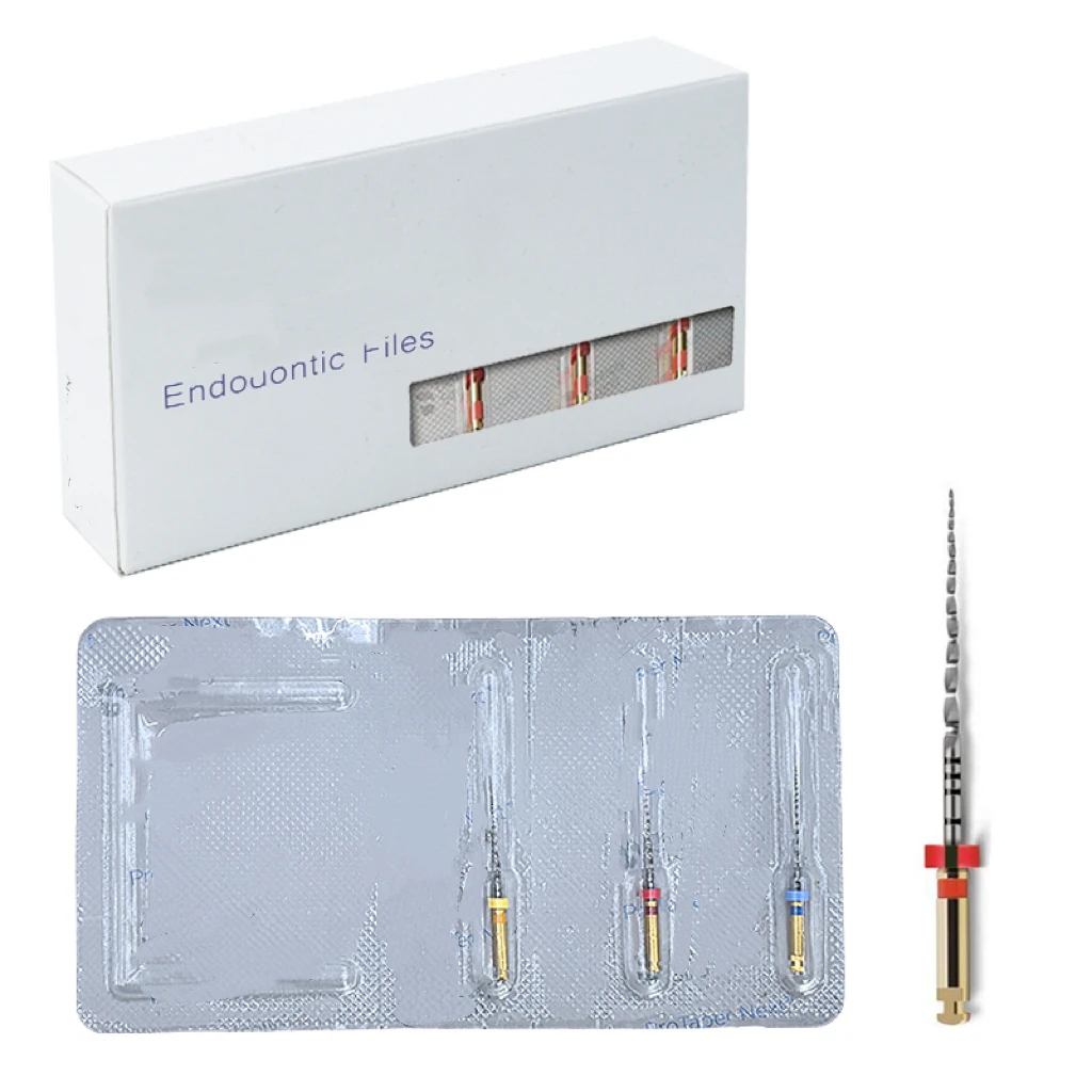 3 pz/pacco Dent-sply Pro Tapper-Next Motore Usa File Rotanti Dentale File Rotante Attivazione del Calore Materiale di Trattamento del Canale Radicale
