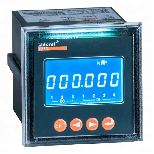 Acrel DC Power Analyzer PZ72L-DE/C Panel Mounted DC0-1000V RS485 Smart Digital Energy Meter