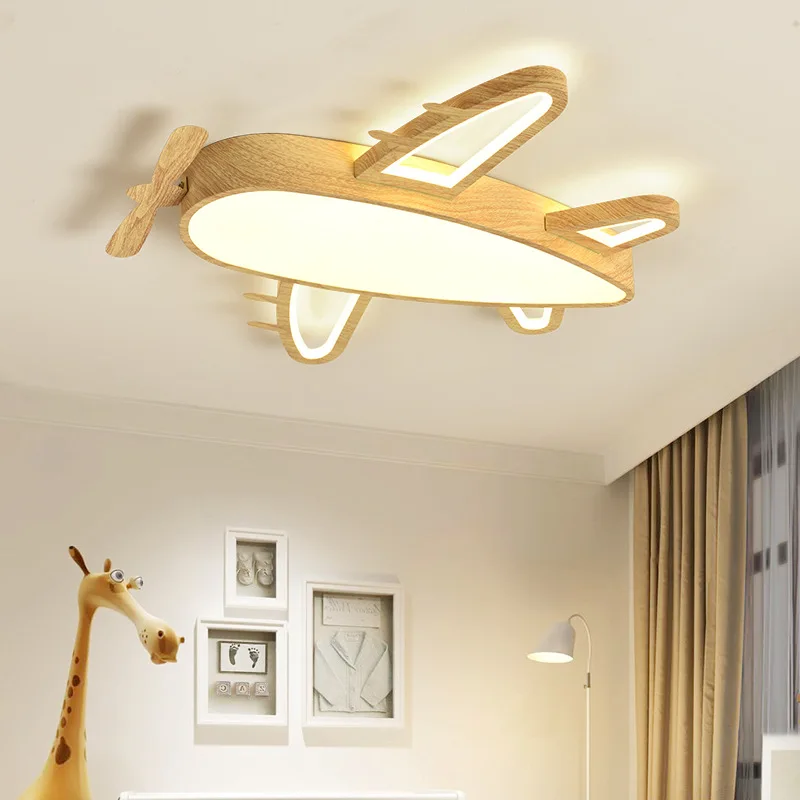 Modern Airplane Lamp Children's Room Ceiling Lamps Blue White Cartoon Kid Room Lighting LED Boy And Girl Bedroom Ceiling Light
