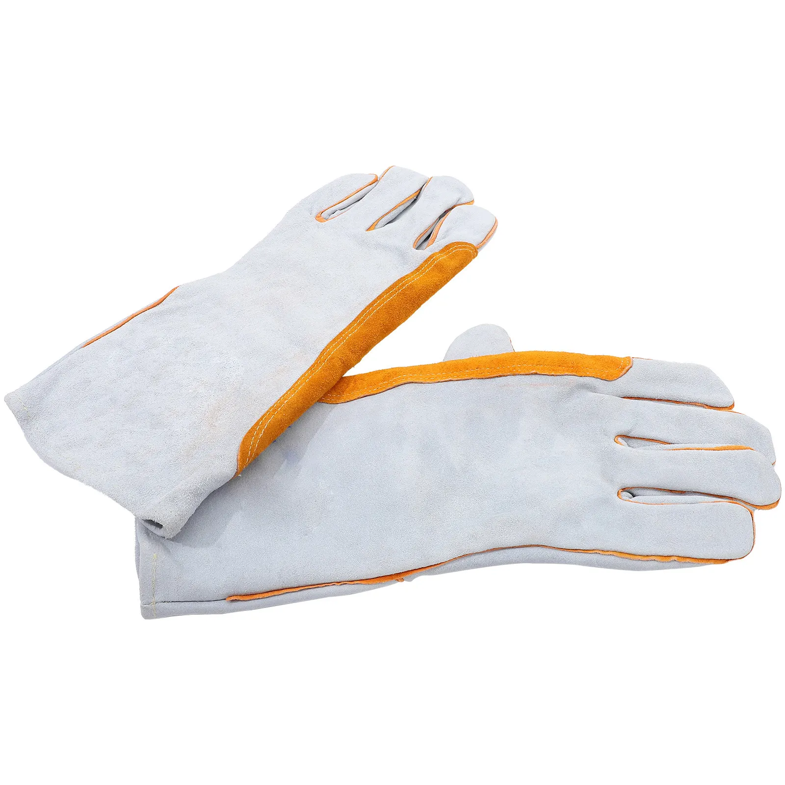 

1Pair Cowhide Welding Gloves Heat Resistant Flexible Mig Welding Gloves for Sparks Gardening Fireplace