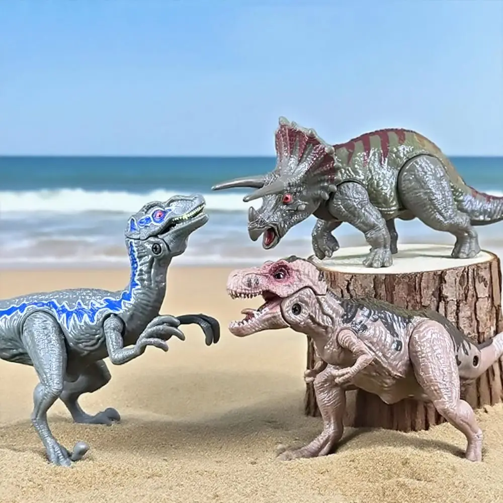 Plastic Simulation Dinosaur Action Figures Joints Movable Handmad Realistic Dinosaur Model Toy Ornament Animals Figure
