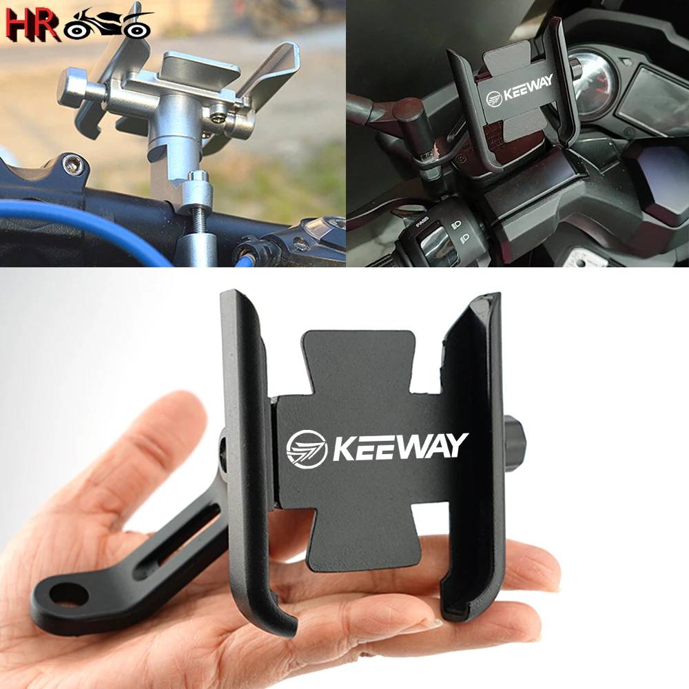 For Keeway SR125 TX 125 200 Vieste 300 RKR RKV RKF 125 RKS 150 Motorcycle Handlebar Mobile Phone Holder GPS Stand Bracket Tools