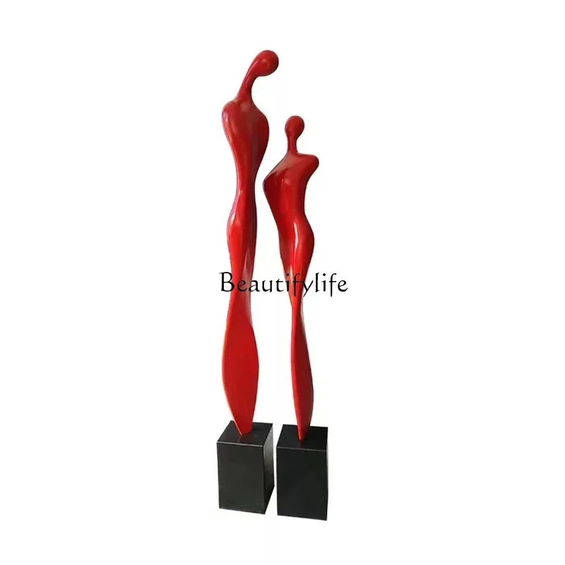 02 ls 18Modern simple decoration light luxury sculpture handicrafts floor-to-ceiling human body ornament