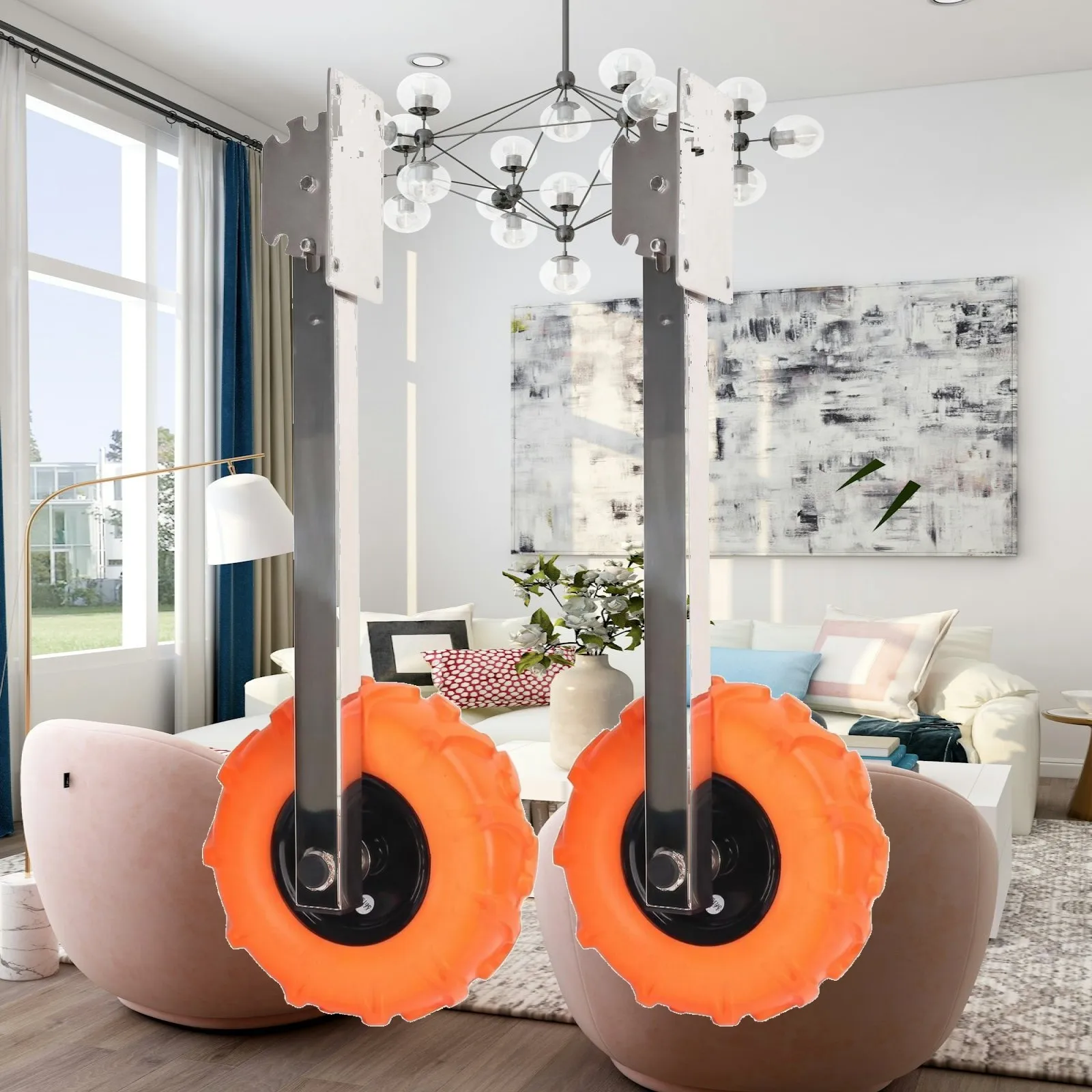 Durable Inflatable Boat Aluminum Trailer Wheel Marine Grade Tail Wheel for Boat Transport Convenience
