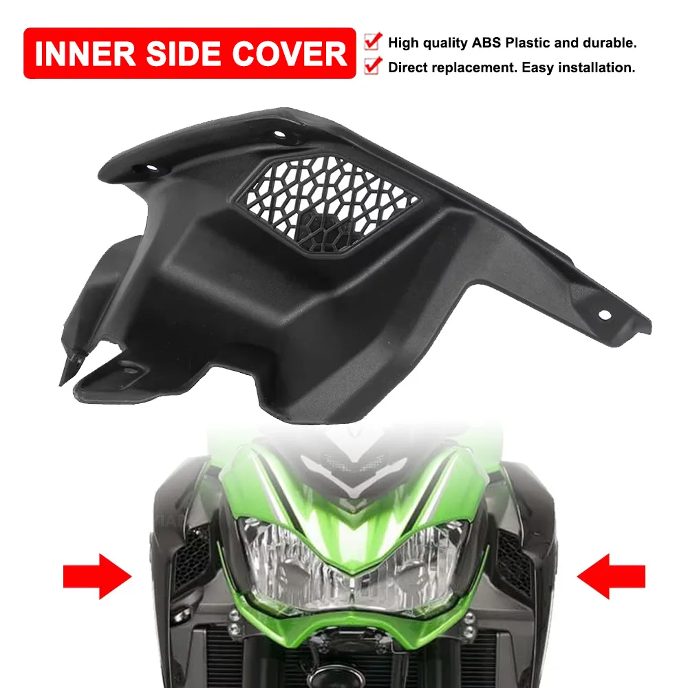 

For Kawasaki Z900 2017 2018 2019 Unpainted Vents Fairing Accessories Motorcycle Front Inner Air Intake Side Cover Panel Bracket