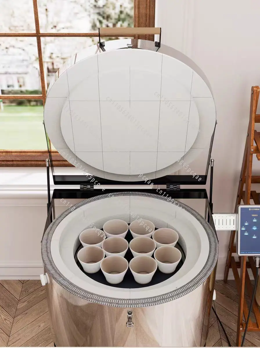 Small Household Electric Ceramic Kiln Round Resistance Furnace for Craft Heating for Craft Work
