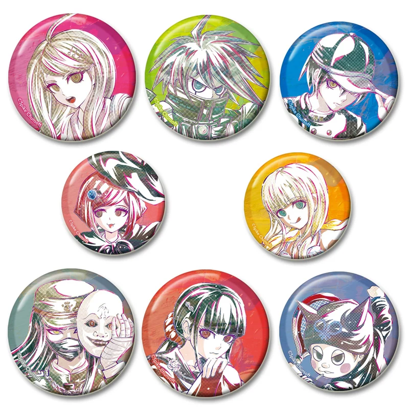 

Inference Adventure Game Anime Brooches Danganronpa HD Print Badge Backpack Collar Cartoon Lapel Pins Jewelry Gifts Accessory